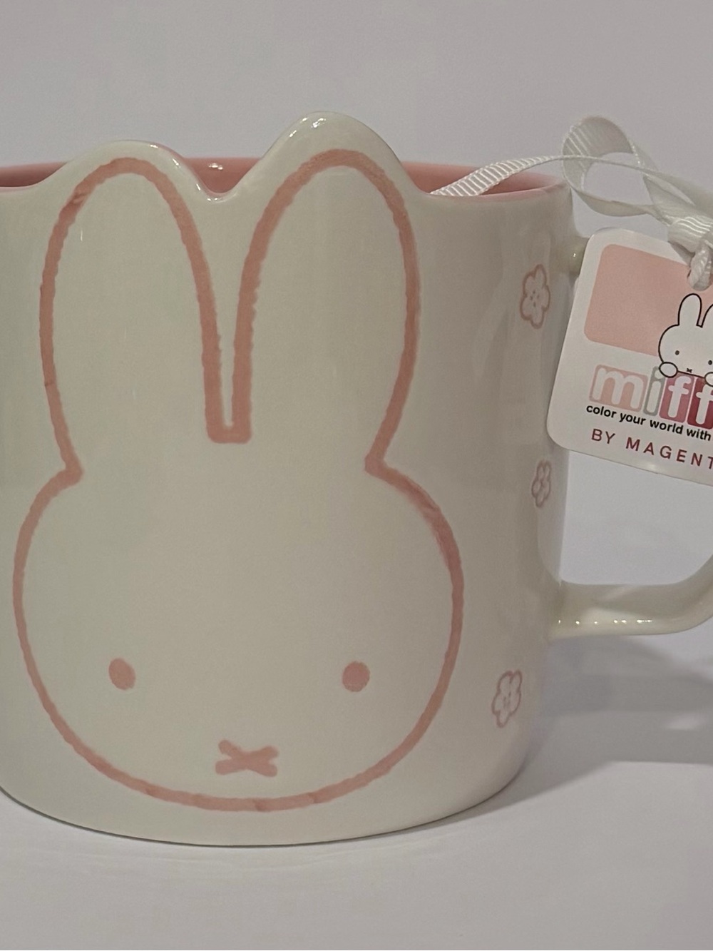 Miffy Pink Bunny Kids Mug by Magenta